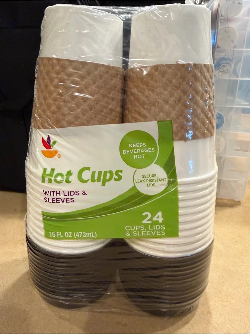 Party Supplies Hot/Cold Cups and Napkins Bundle of 4